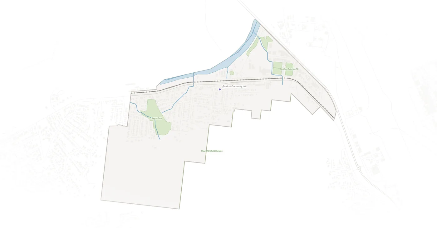 Stratford urban fabric map