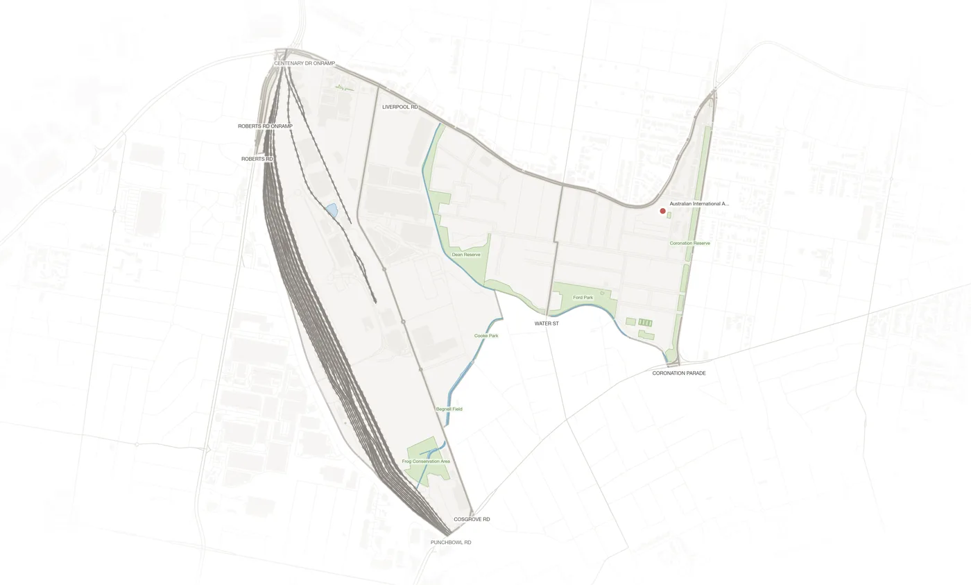 Strathfield South urban fabric map