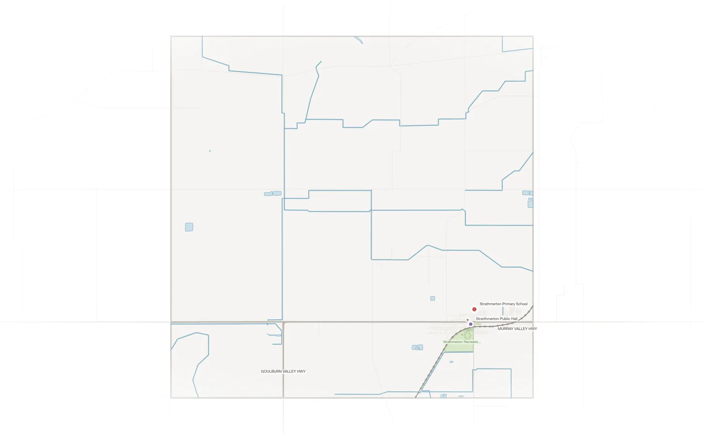 Strathmerton urban fabric map