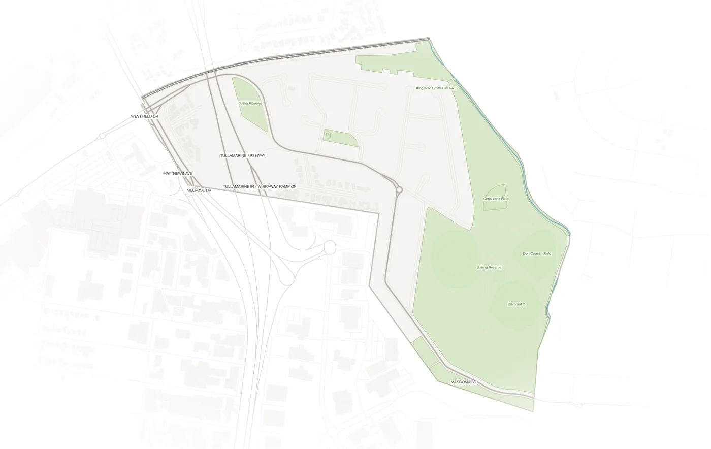 Strathmore Heights urban fabric map