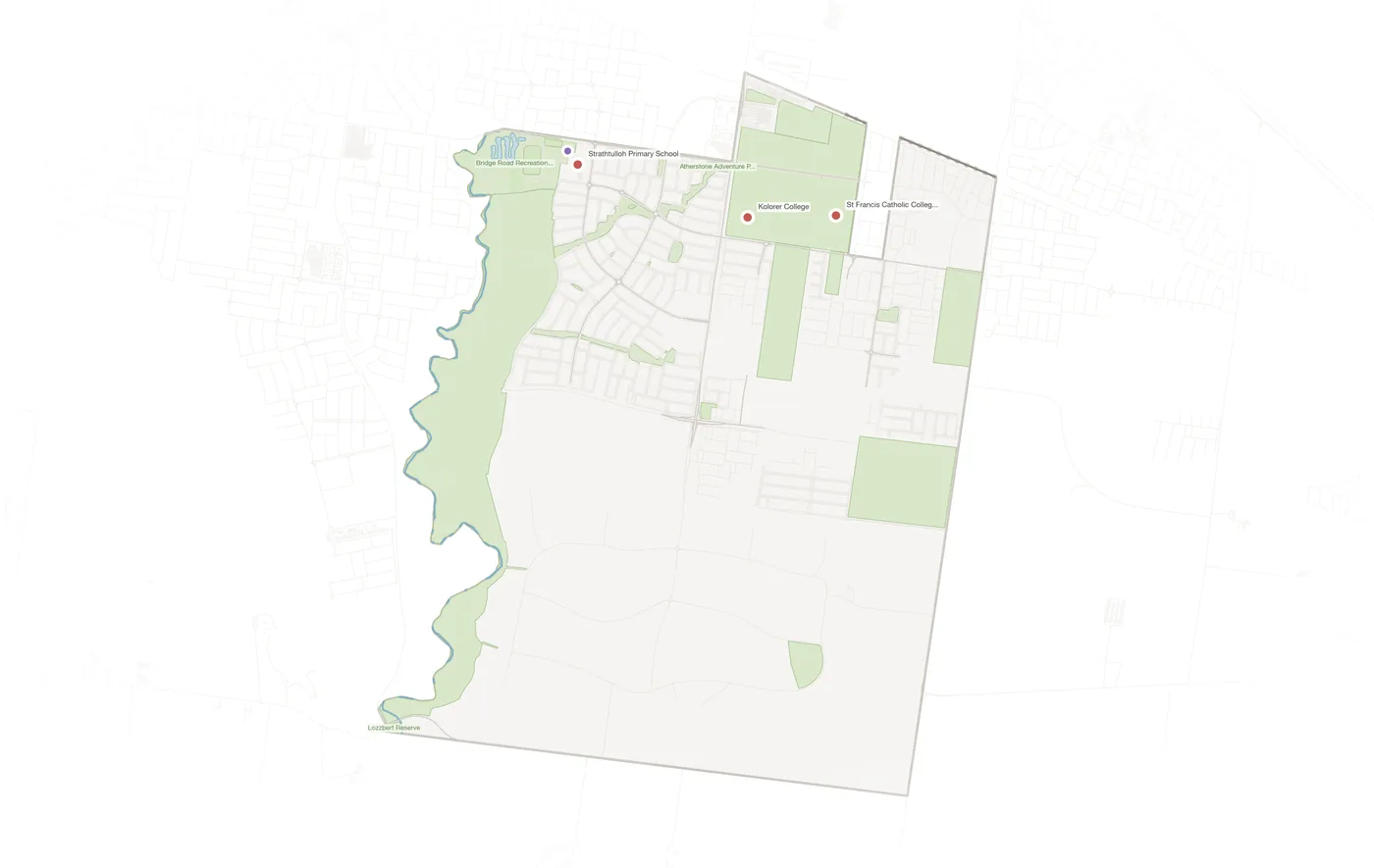 Strathtulloh urban fabric map