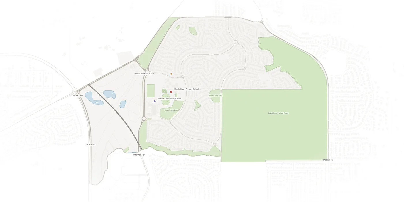 Stratton urban fabric map