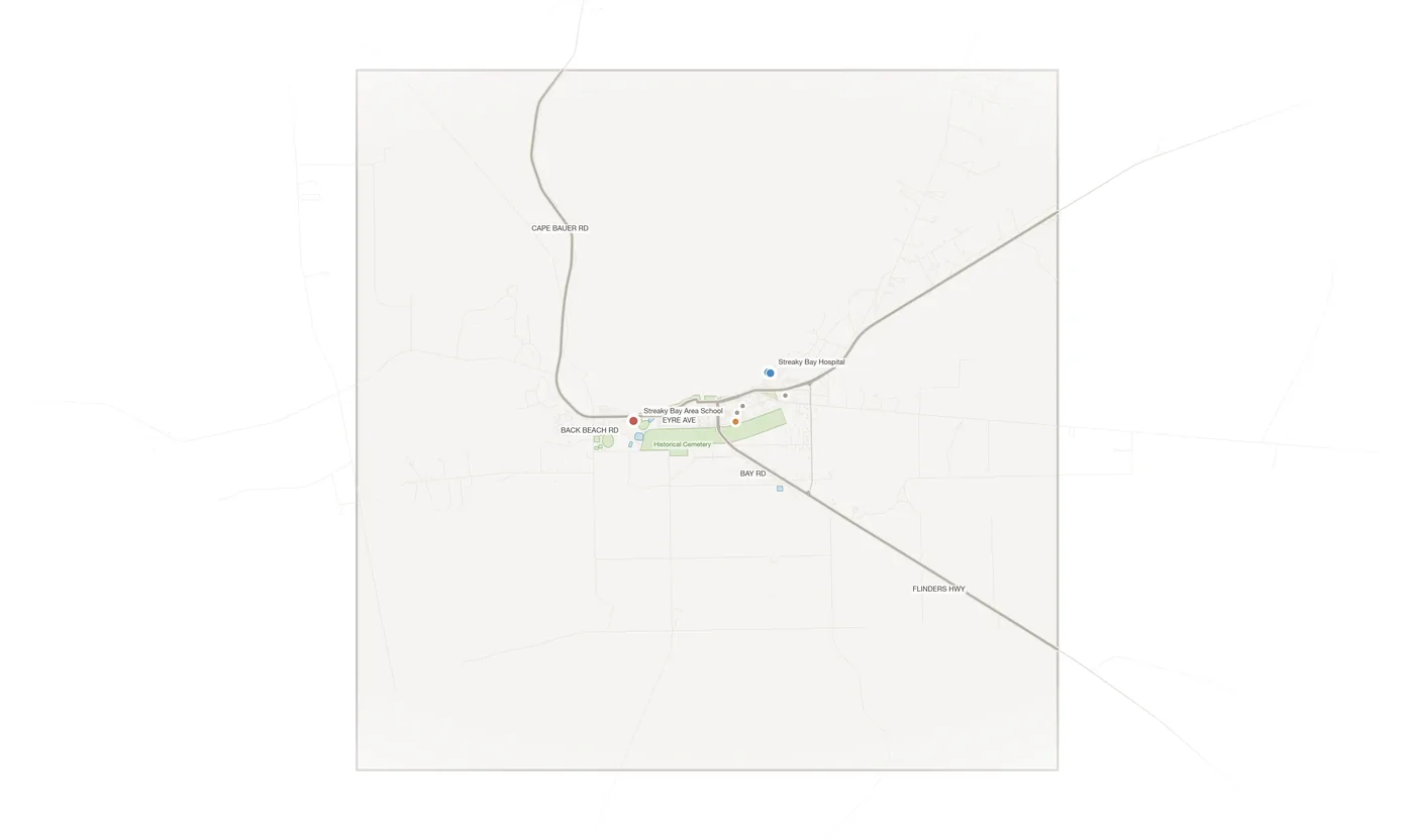 Streaky Bay urban fabric map