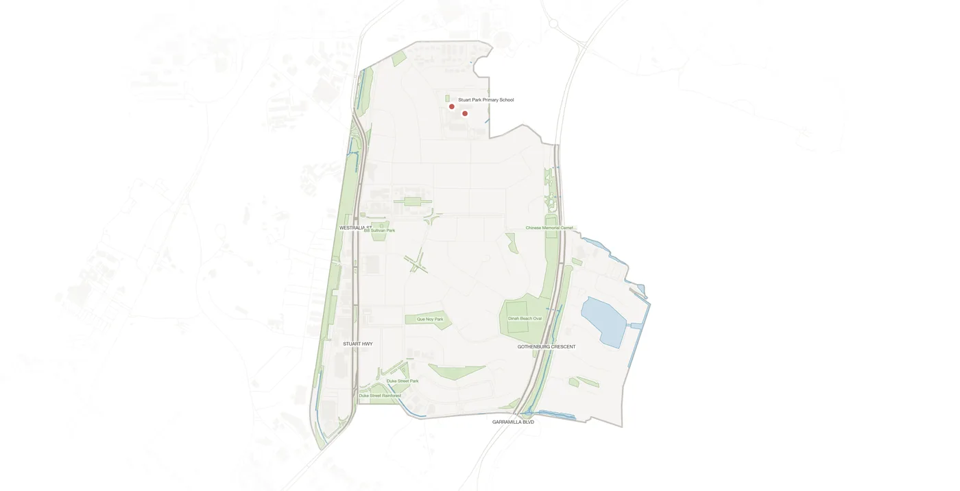 Stuart Park urban fabric map