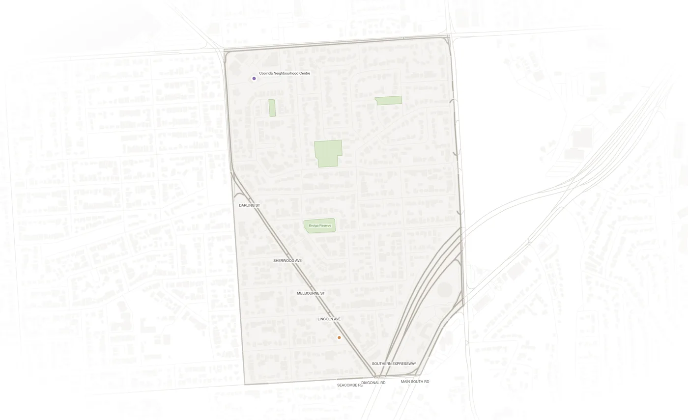 Sturt urban fabric map