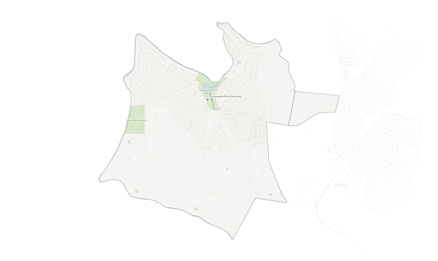 Summerland Point urban fabric map