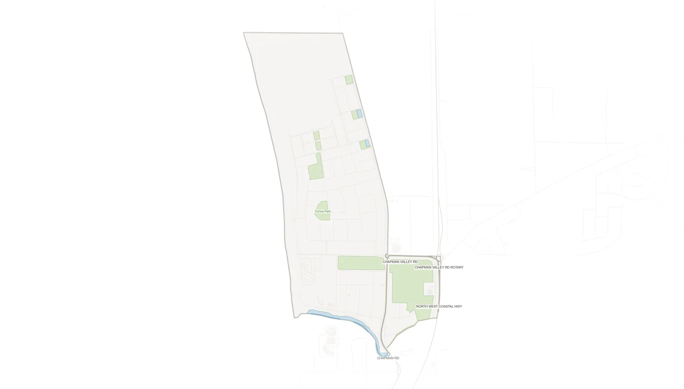 Sunset Beach urban fabric map