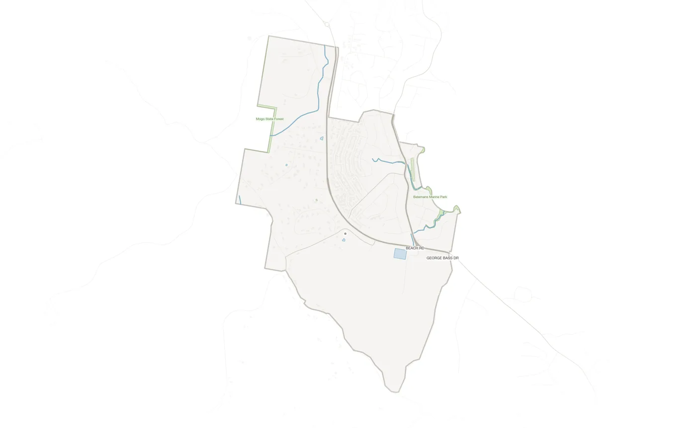 Surf Beach urban fabric map