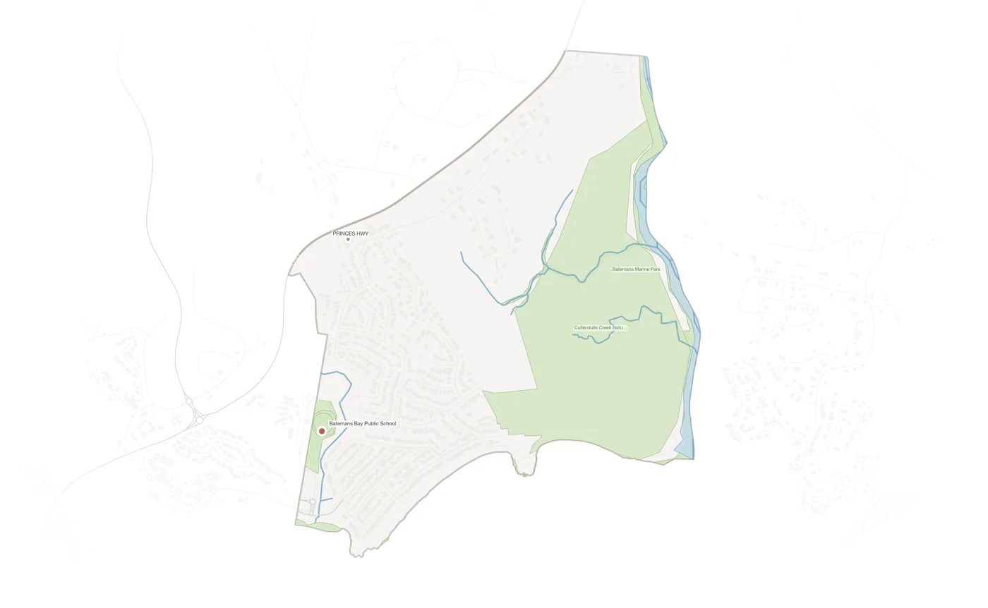 Surfside urban fabric map