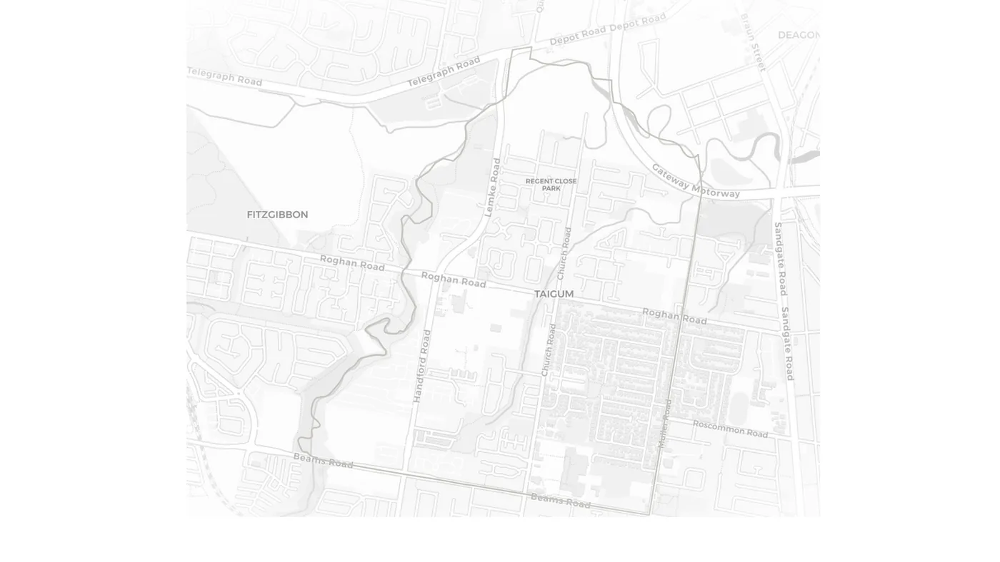 Taigum urban fabric map