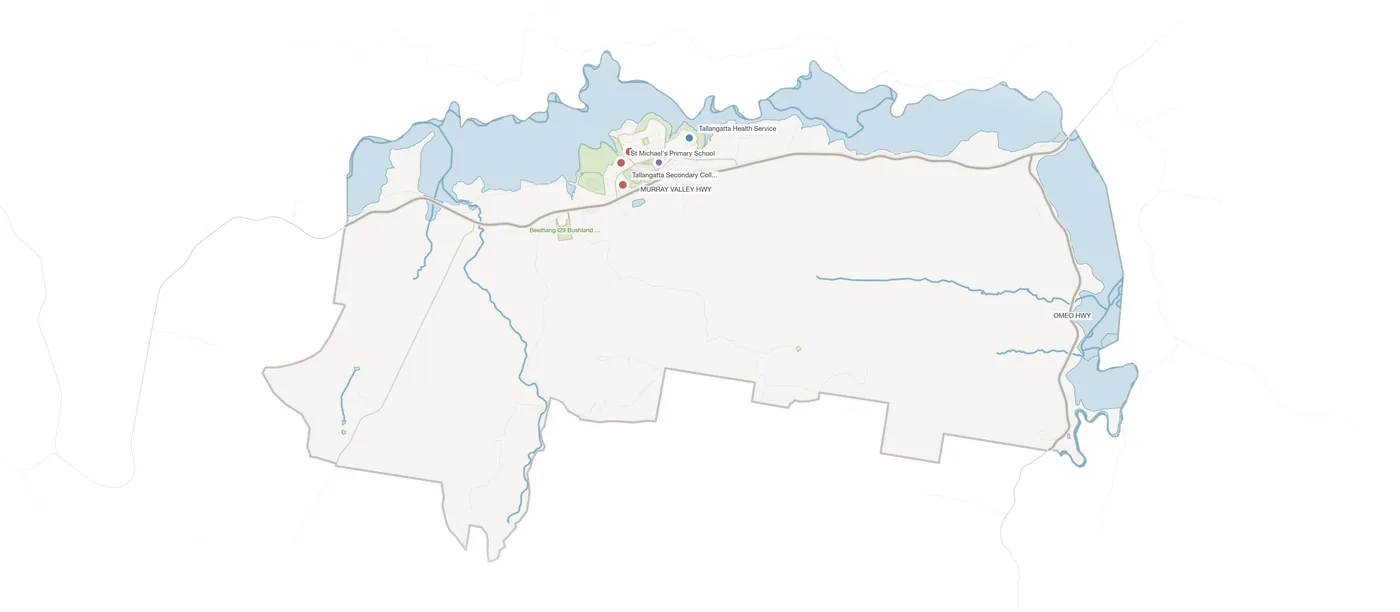 Tallangatta urban fabric map