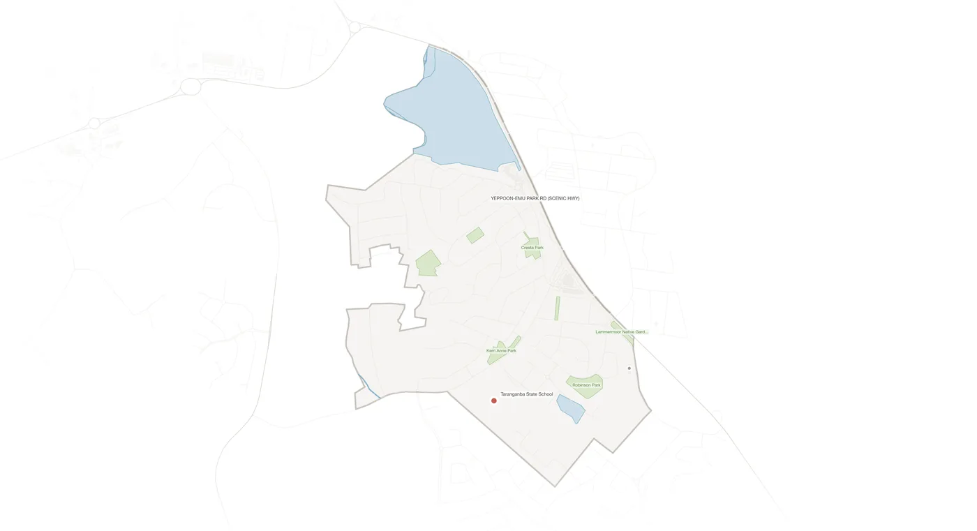 Taranganba urban fabric map