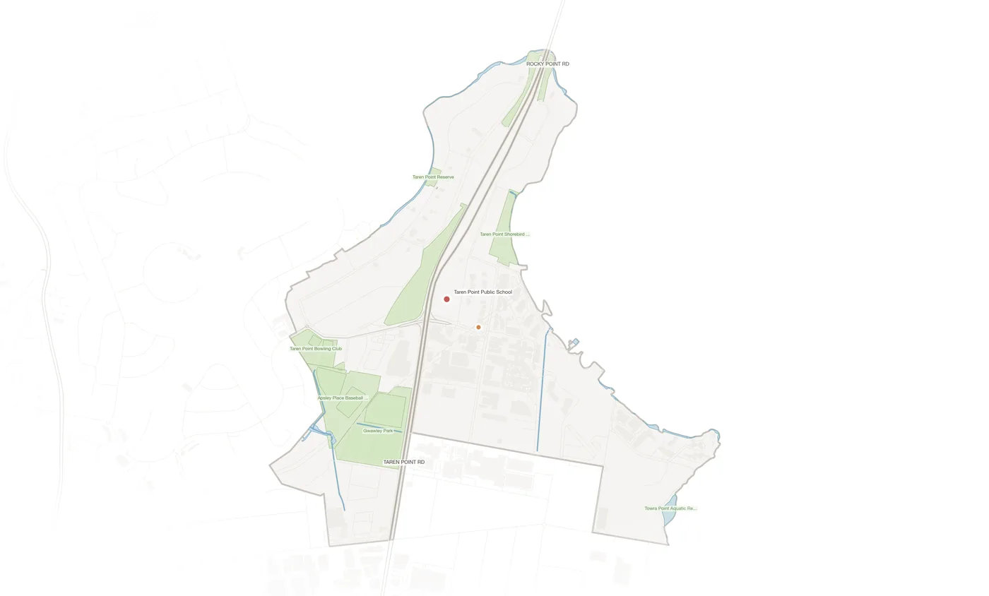 Taren Point urban fabric map