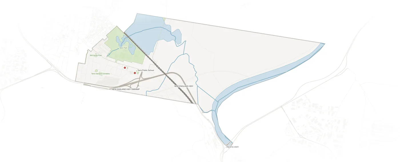 Tarro urban fabric map