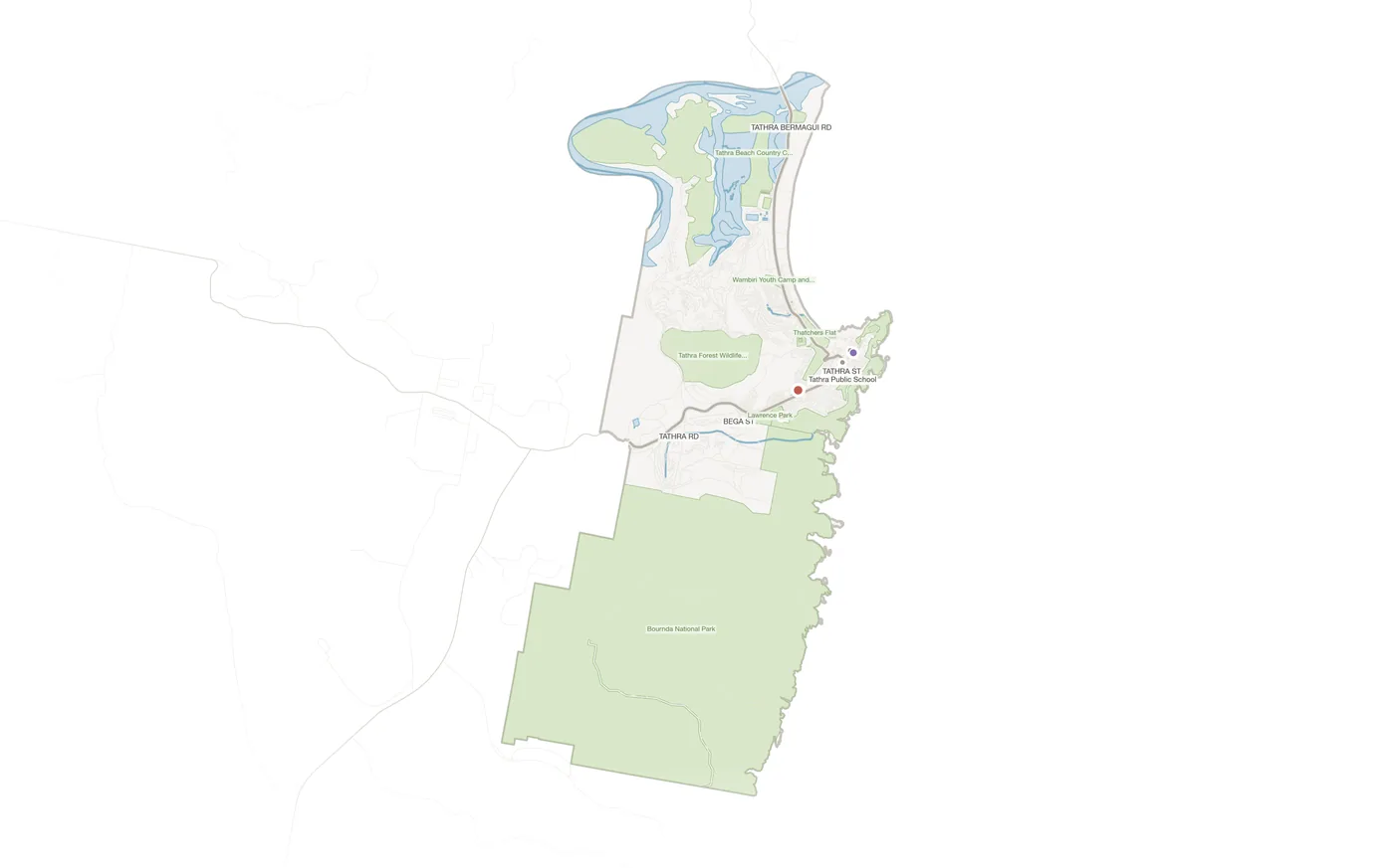 Tathra urban fabric map