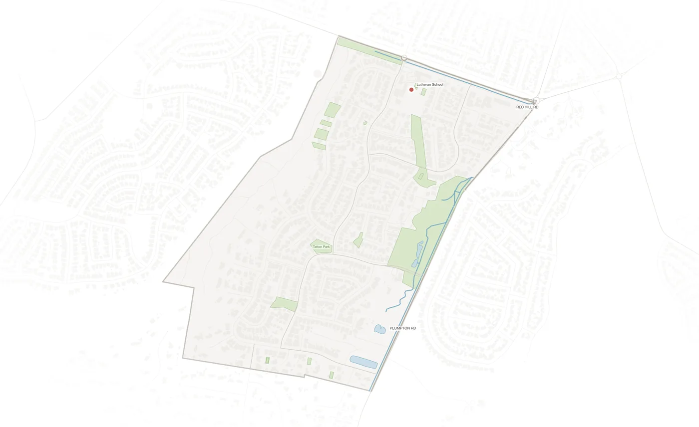 Tatton urban fabric map