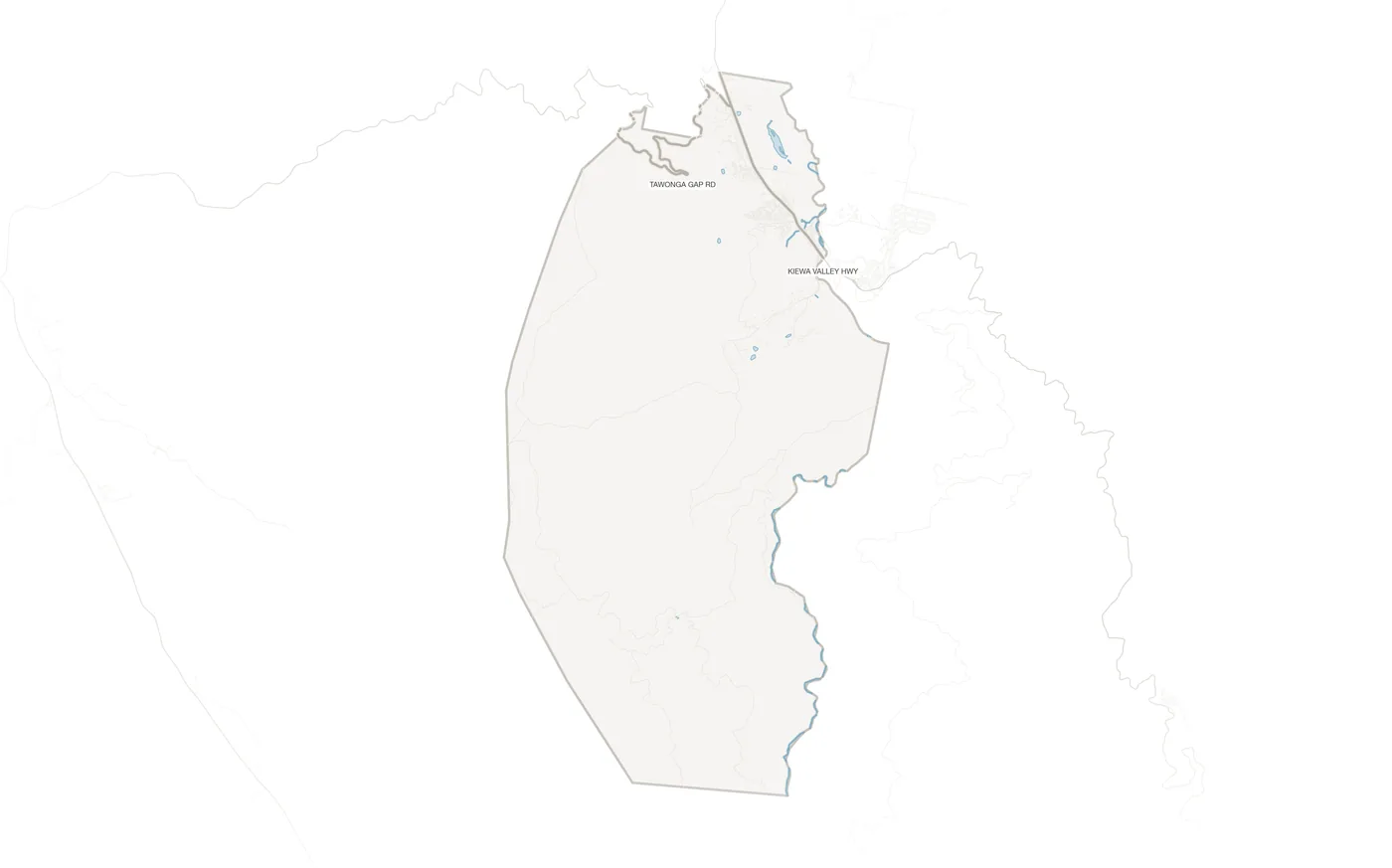 Tawonga South urban fabric map