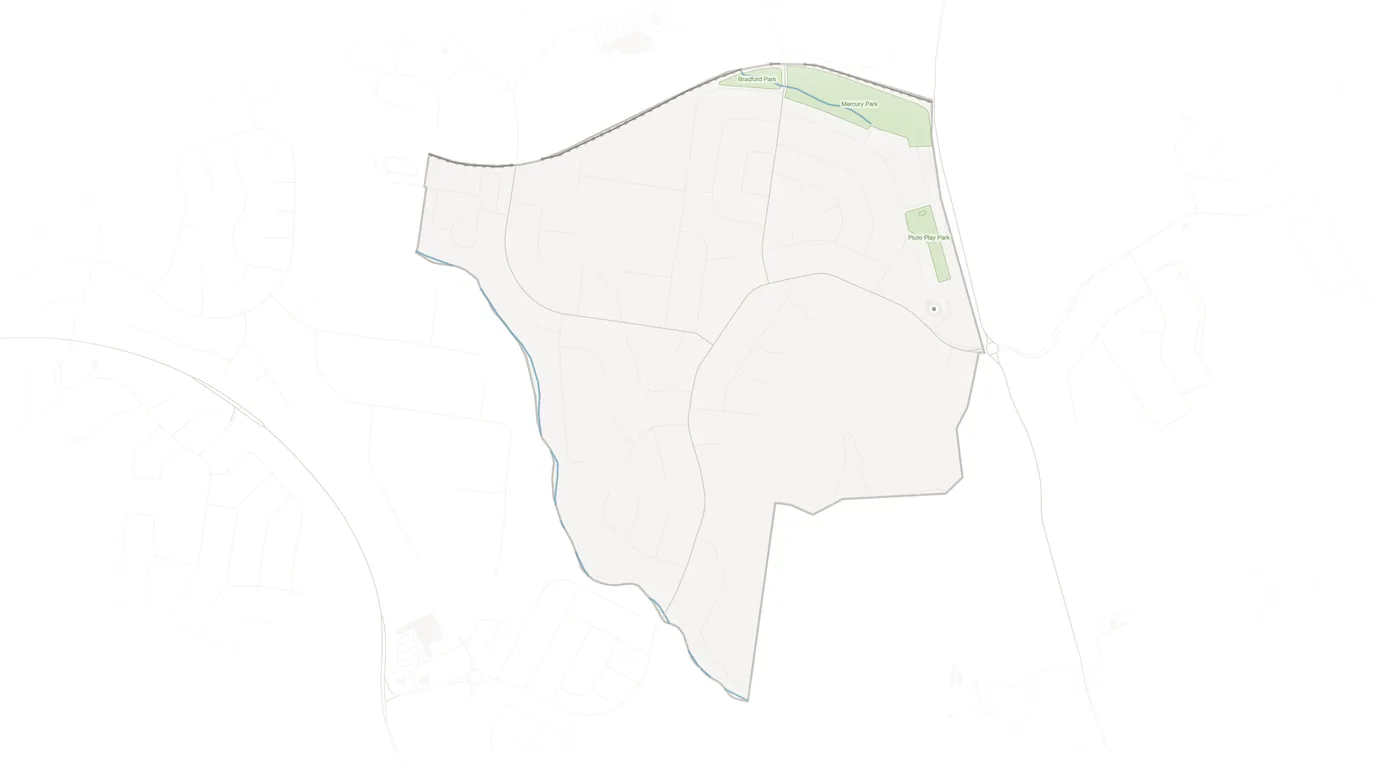 Telina urban fabric map
