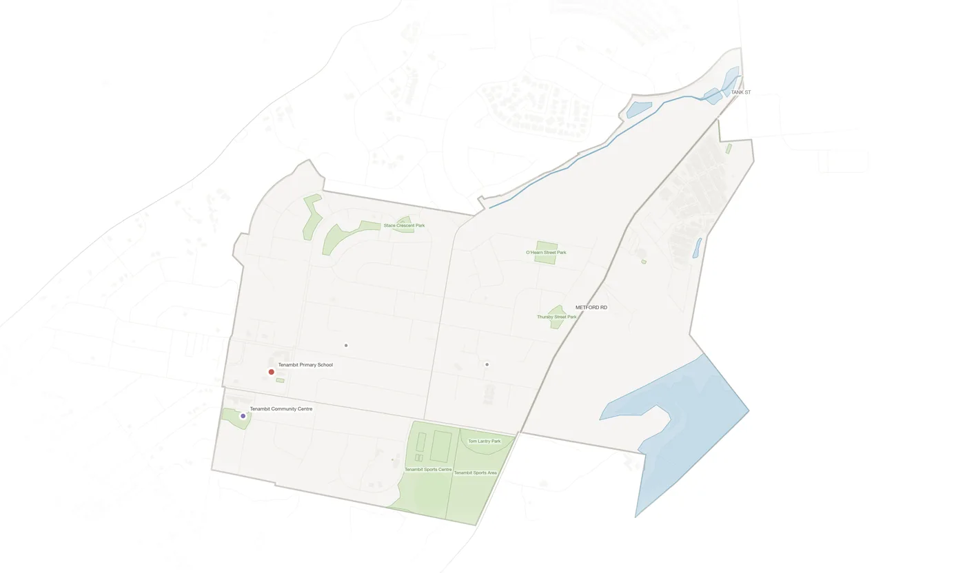 Tenambit urban fabric map