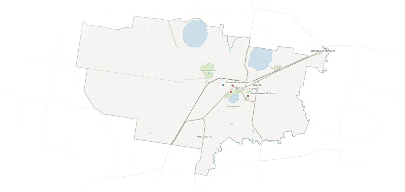 Terang urban fabric map