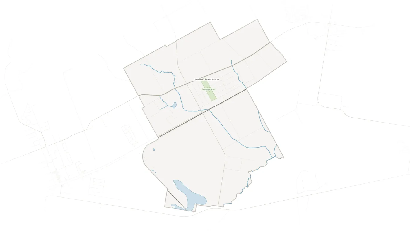 Thagoona urban fabric map
