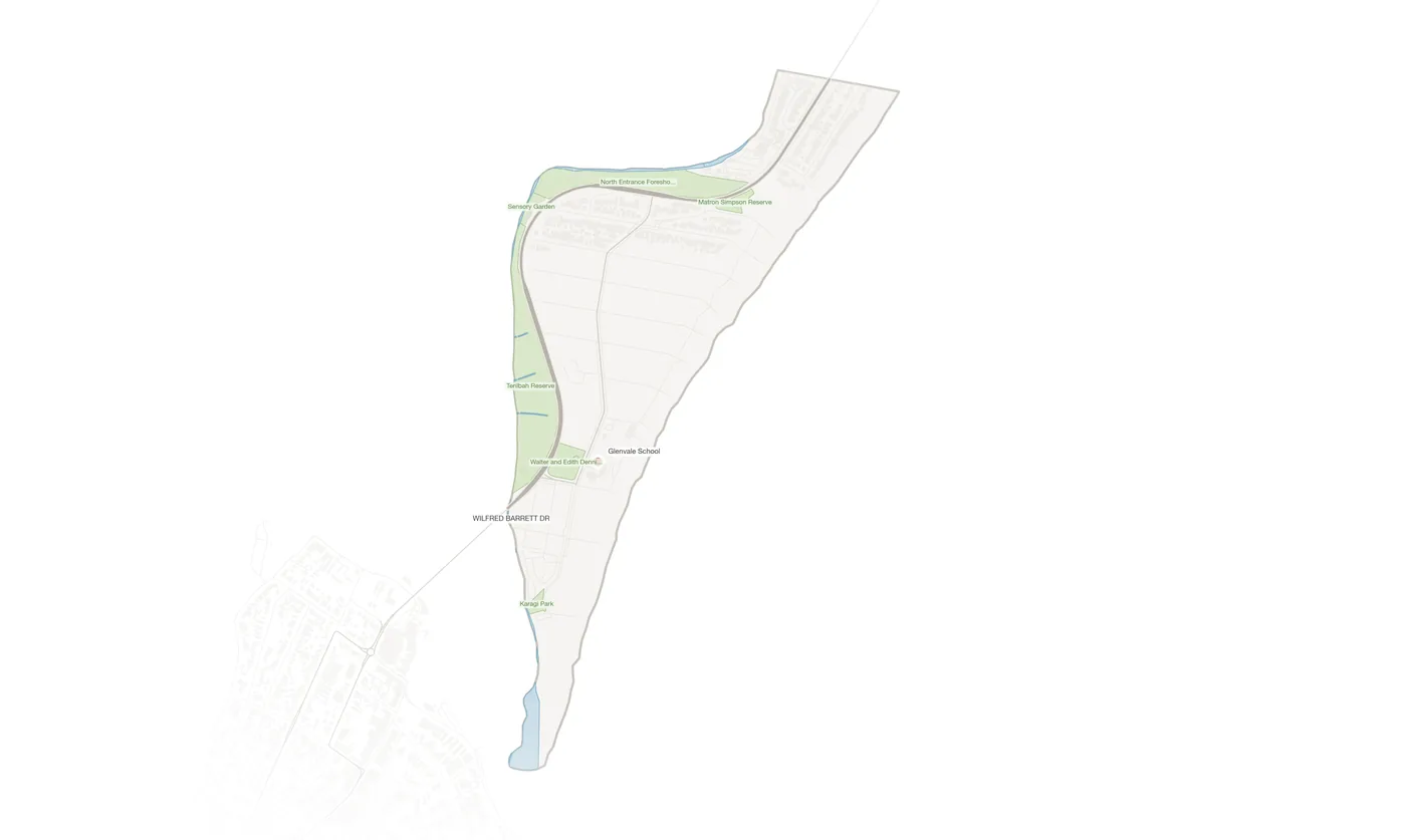 The Entrance North urban fabric map
