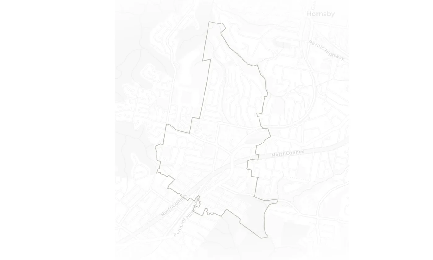 Thornleigh urban fabric map