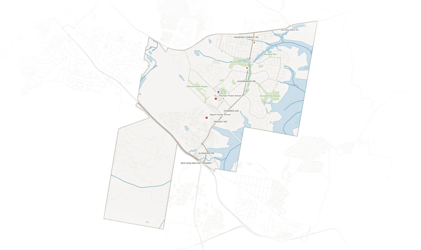 Thornton urban fabric map
