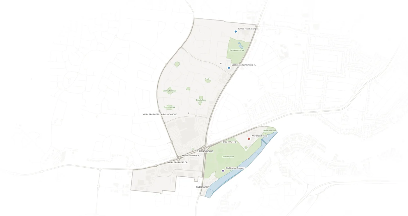 Thuringowa Central urban fabric map