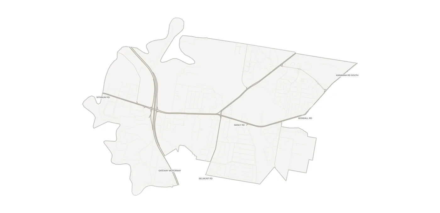 Tingalpa urban fabric map