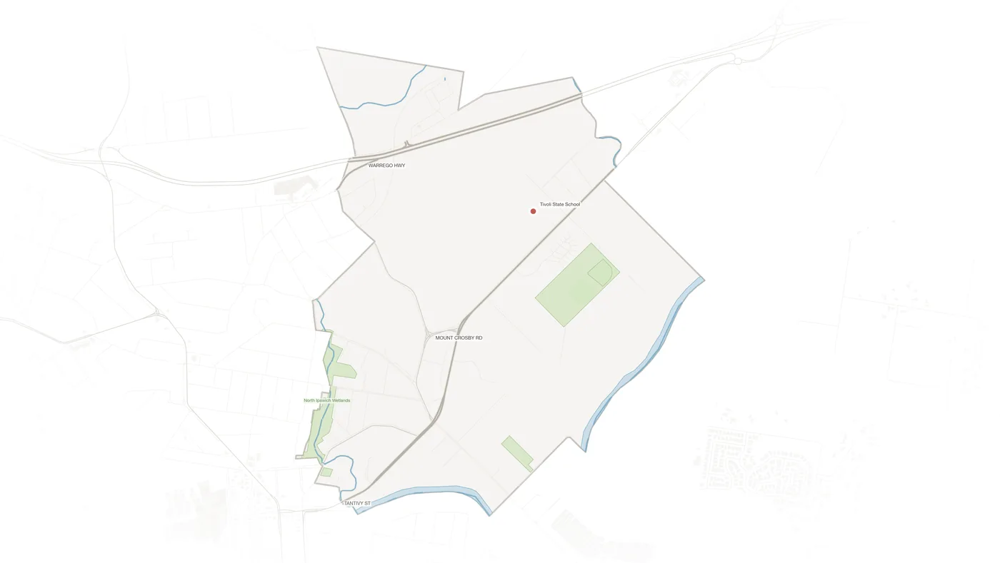 Tivoli urban fabric map