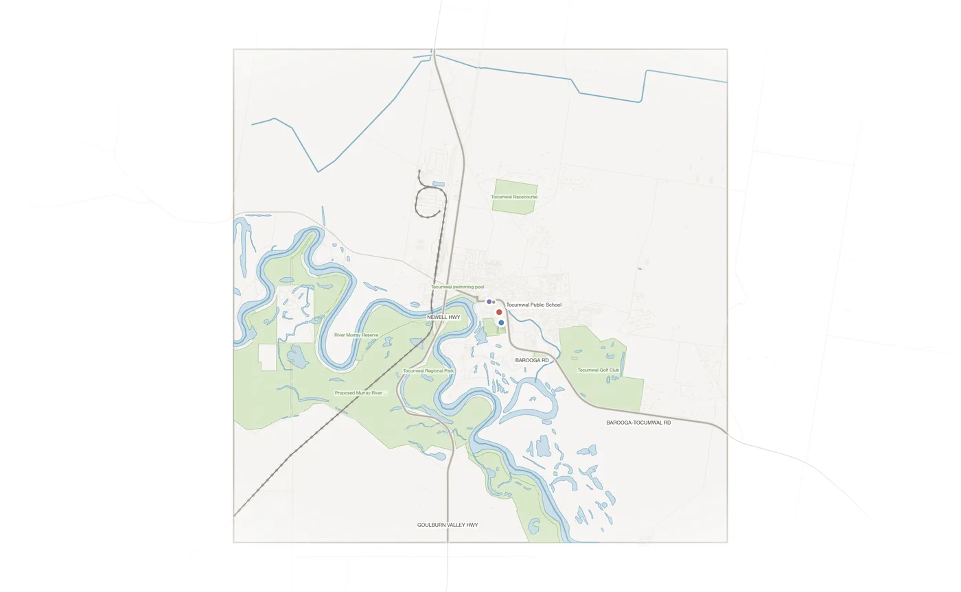 Tocumwal urban fabric map