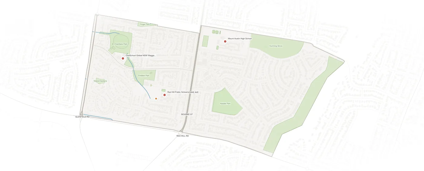 Tolland urban fabric map