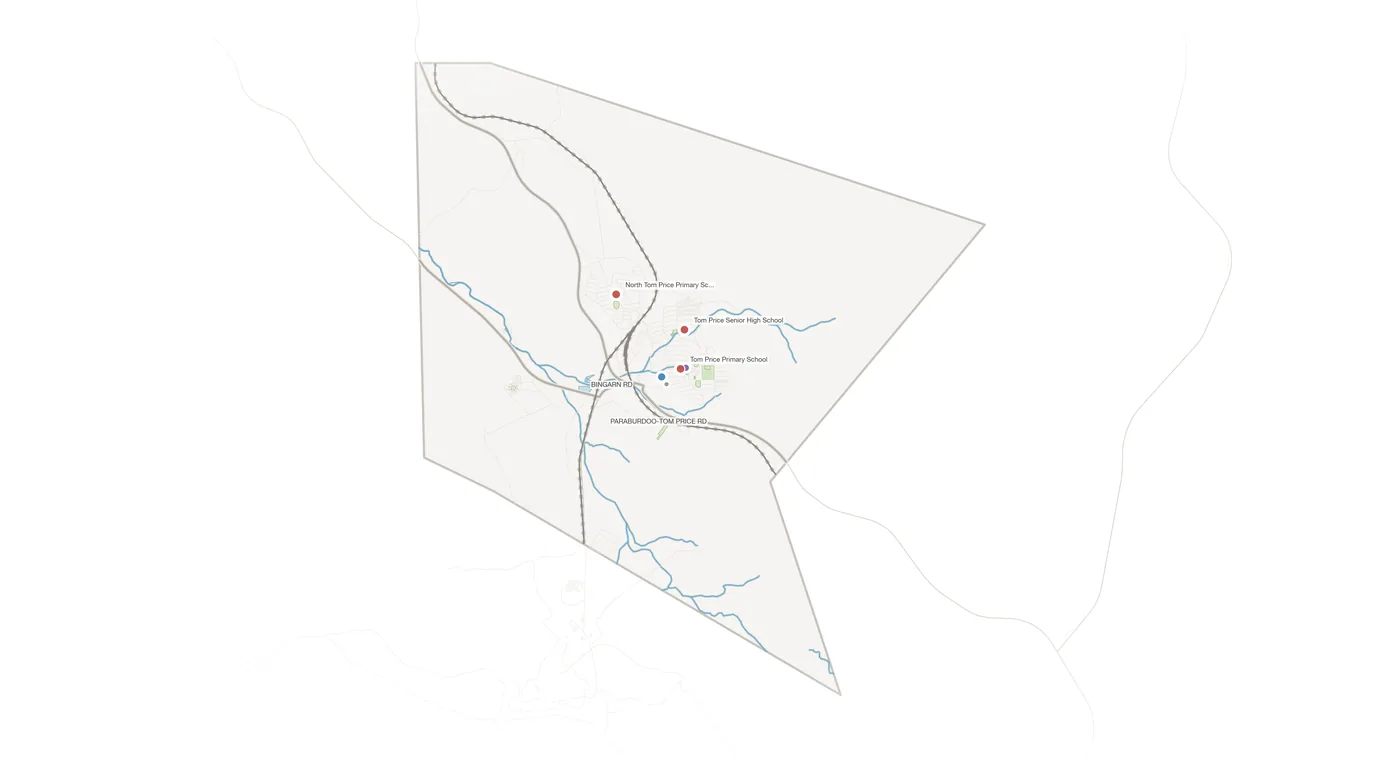 Tom Price urban fabric map