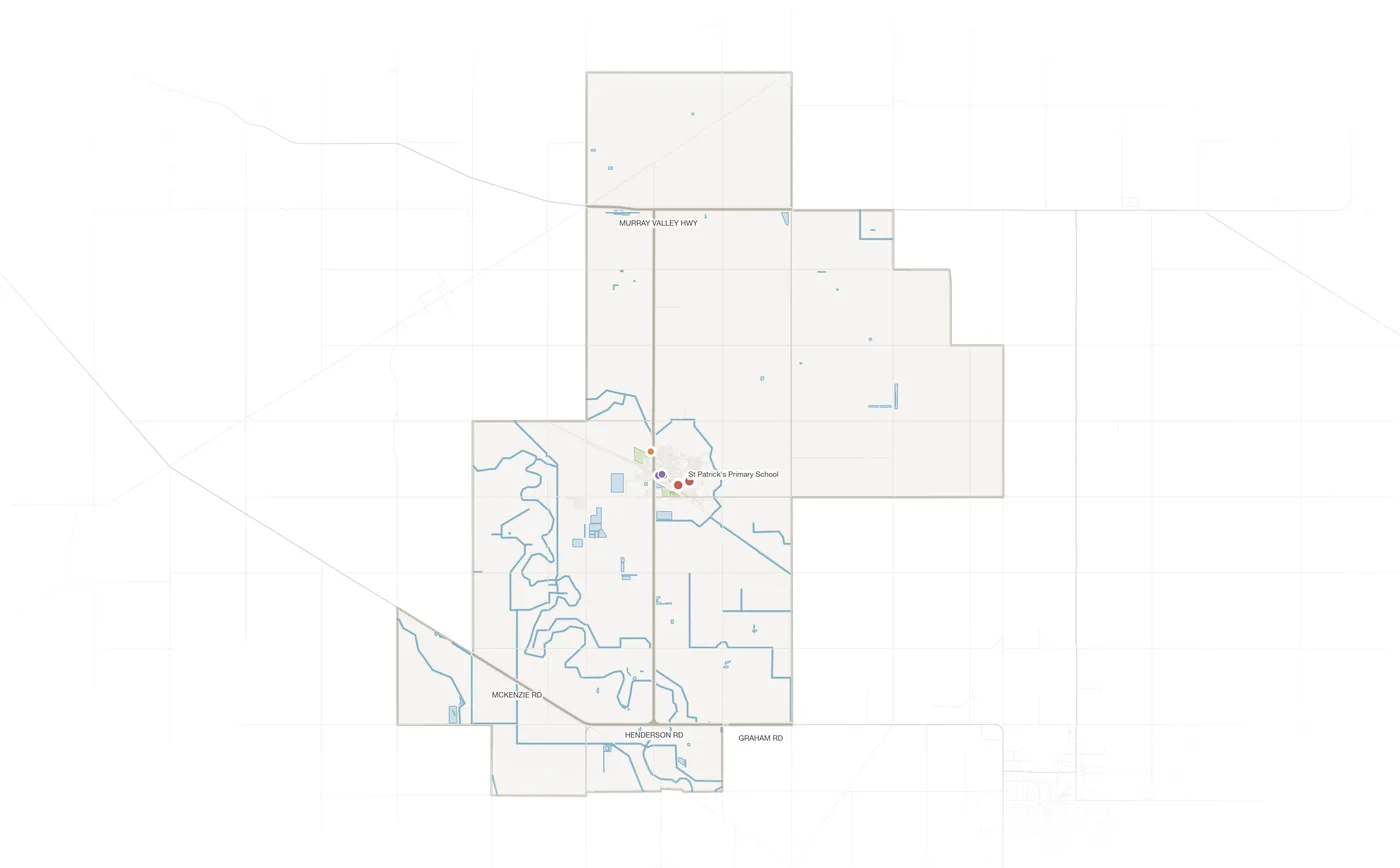 Tongala urban fabric map