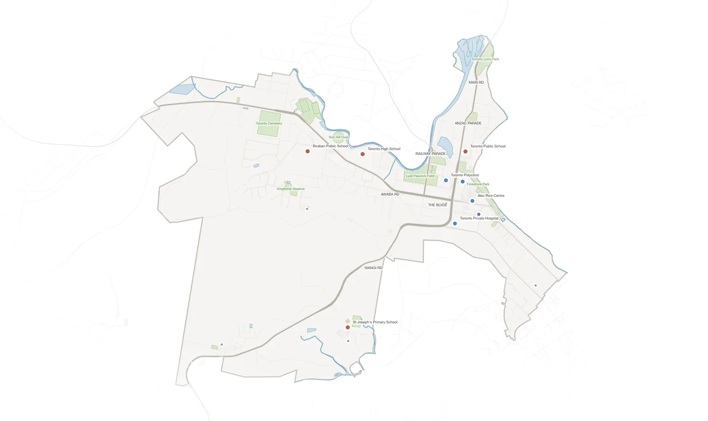 Toronto urban fabric map