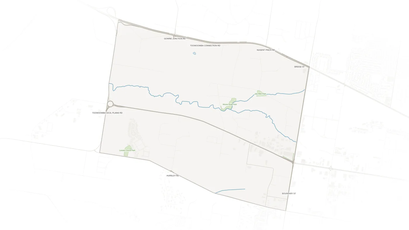 Torrington urban fabric map