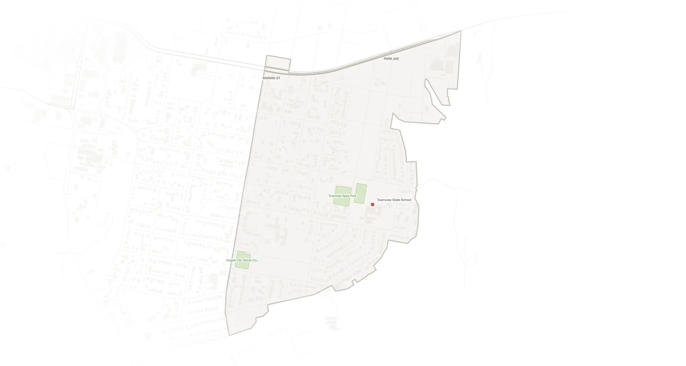 Townview urban fabric map