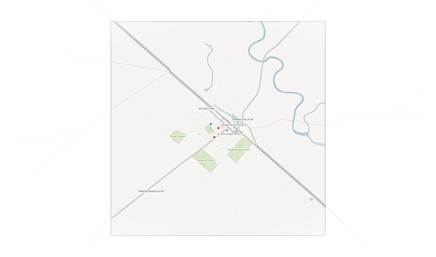 Trangie urban fabric map