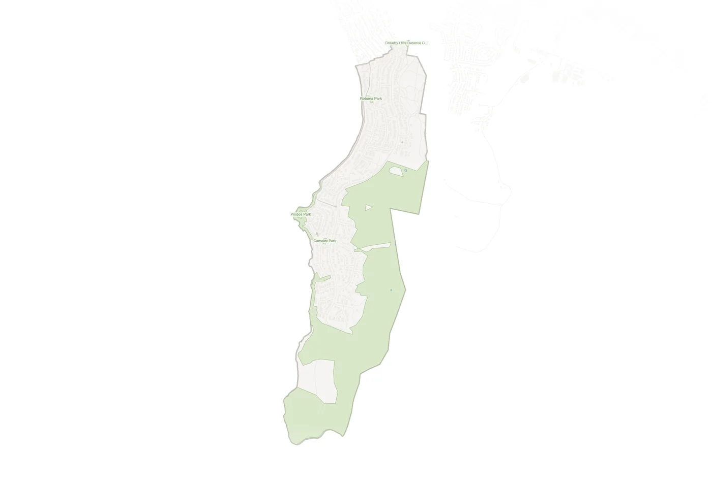 Tranmere urban fabric map