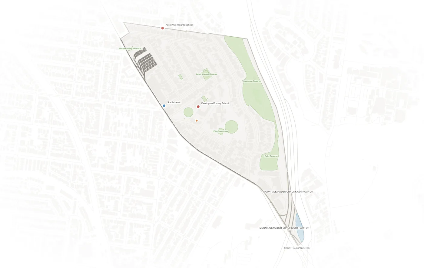 Travancore urban fabric map