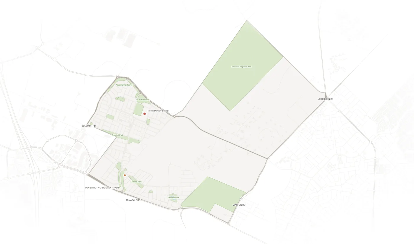 Treeby urban fabric map