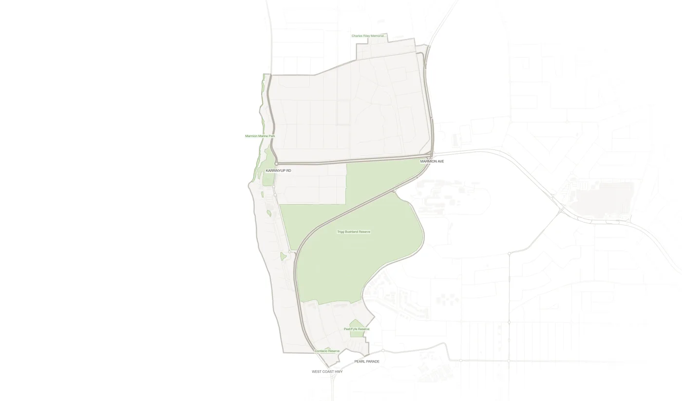 Trigg urban fabric map