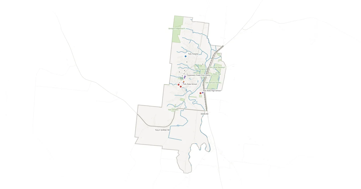 Tully urban fabric map