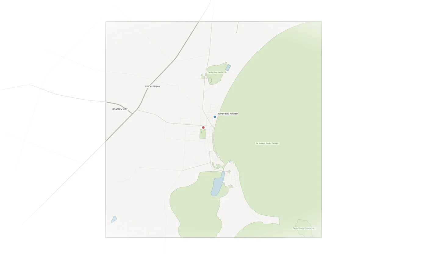 Tumby Bay urban fabric map