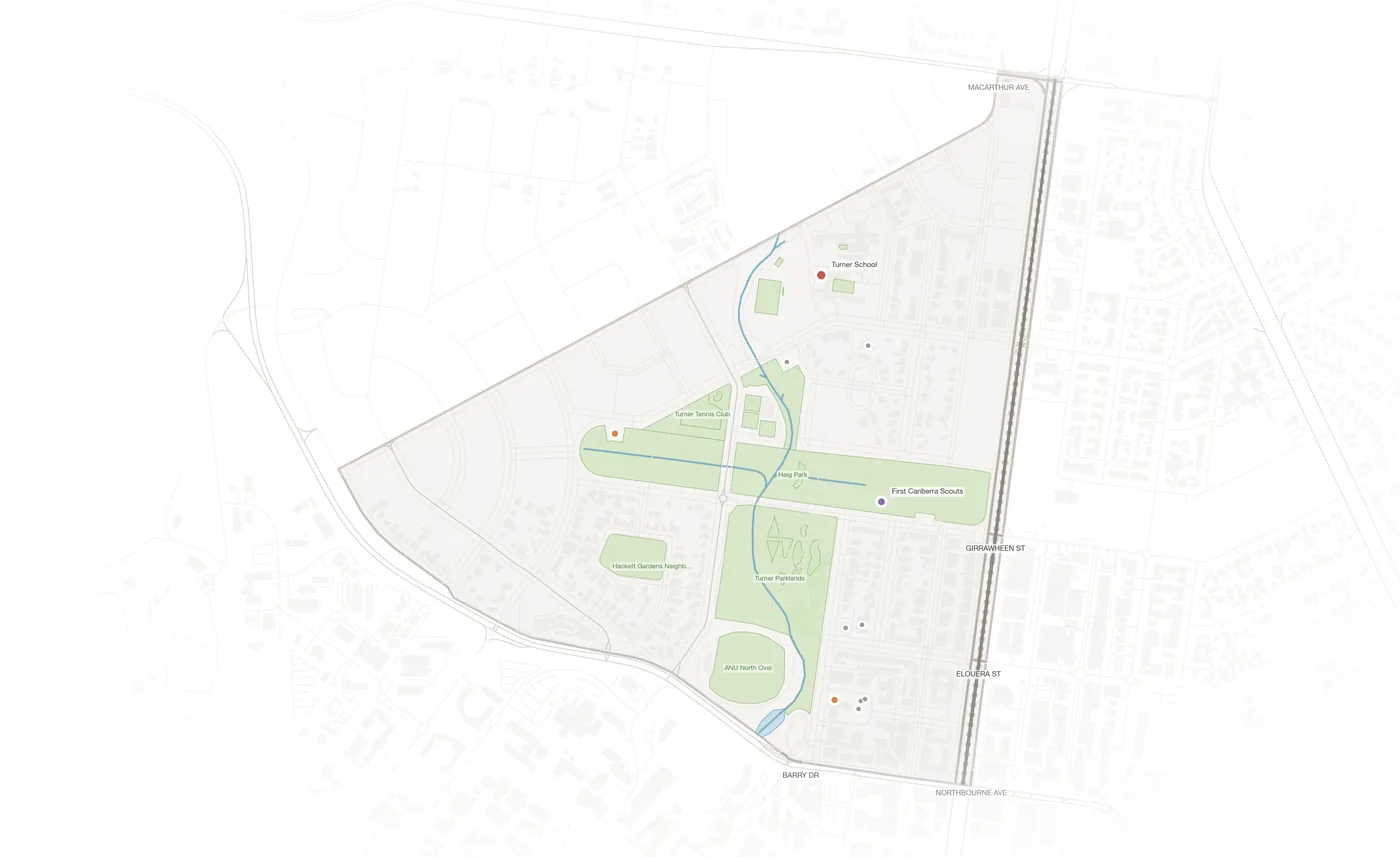 Turner urban fabric map