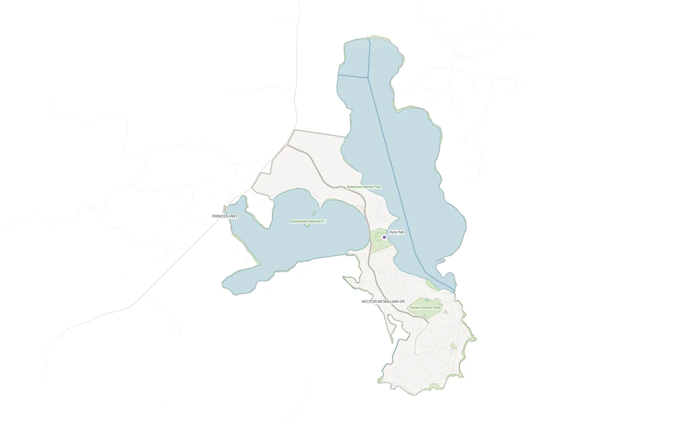 Tuross Head urban fabric map