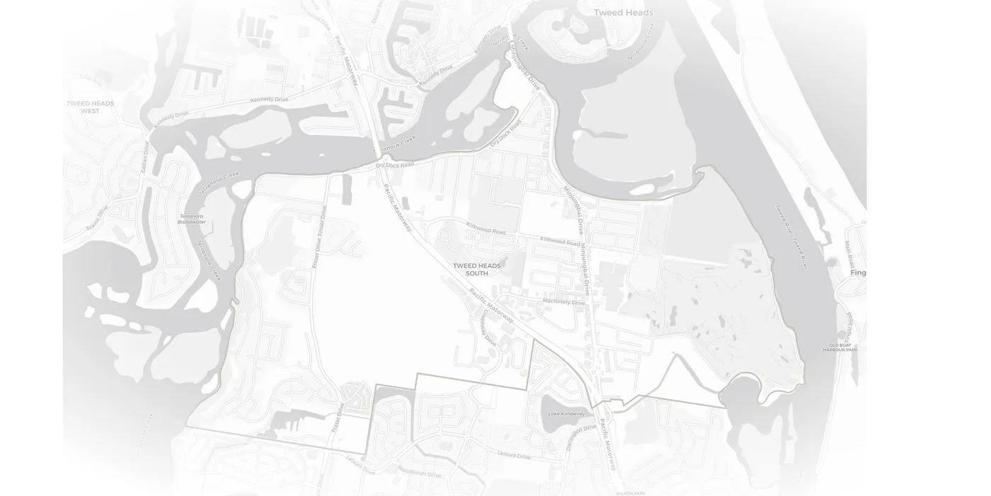 Tweed Heads South urban fabric map