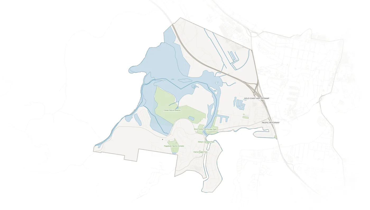 Tweed Heads West urban fabric map