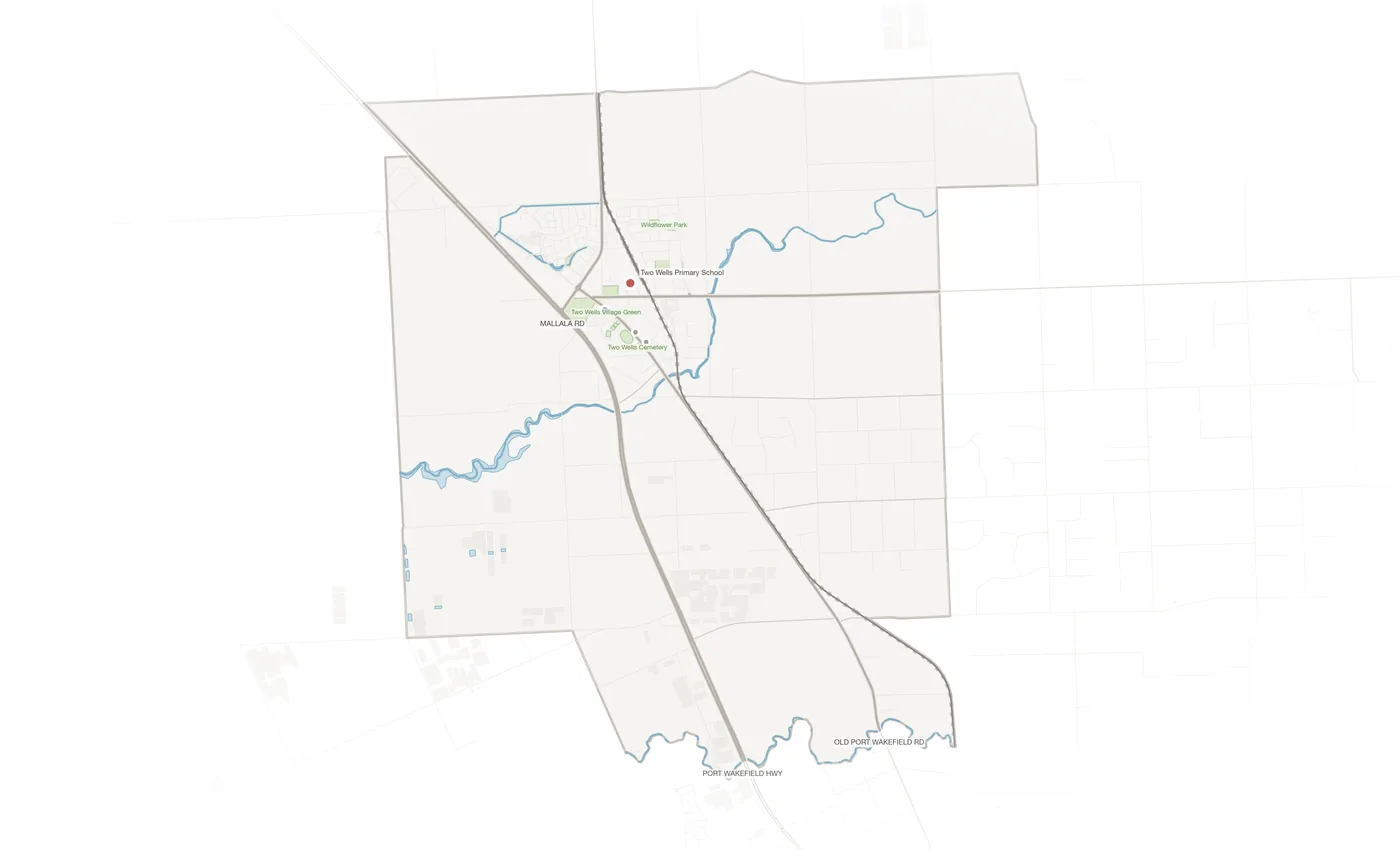 Two Wells urban fabric map